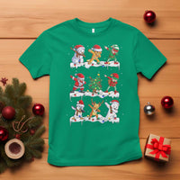 Dabbing Santa Elf Friends Christmas Light T Shirt - Wonder Print Shop