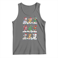 Dabbing Santa Elf Friends Christmas Light Tank Top - Wonder Print Shop
