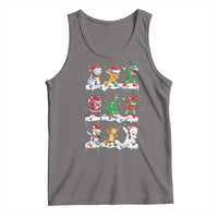 Dabbing Santa Elf Friends Christmas Light Tank Top - Wonder Print Shop