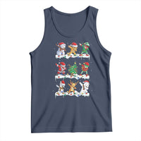 Dabbing Santa Elf Friends Christmas Light Tank Top - Wonder Print Shop
