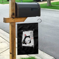 Funny Christmas Japanese Garden Flag Santa Frog Ukiyoe Art - Wonder Print Shop