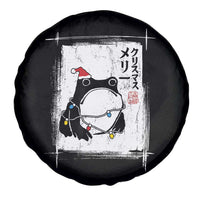 Funny Christmas Japanese Spare Tire Cover Santa Frog Ukiyoe Art - Wonder Print Shop