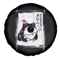 Funny Christmas Japanese Spare Tire Cover Santa Frog Ukiyoe Art - Wonder Print Shop