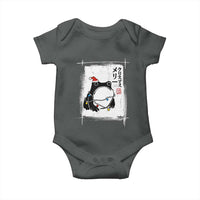 Funny Christmas Japanese Baby Onesie Santa Frog Ukiyoe Art - Wonder Print Shop
