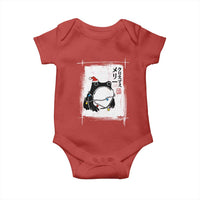 Funny Christmas Japanese Baby Onesie Santa Frog Ukiyoe Art - Wonder Print Shop
