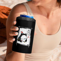 Funny Christmas Japanese 4 in 1 Can Cooler Tumbler Santa Frog Ukiyoe Art - Wonder Print Shop