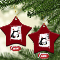 Funny Christmas Japanese Ceramic Ornament Santa Frog Ukiyoe Art - Wonder Print Shop