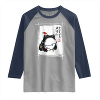 Funny Christmas Japanese Raglan Shirt Santa Frog Ukiyoe Art - Wonder Print Shop