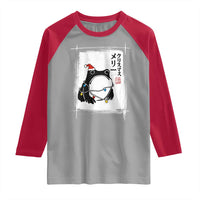 Funny Christmas Japanese Raglan Shirt Santa Frog Ukiyoe Art - Wonder Print Shop
