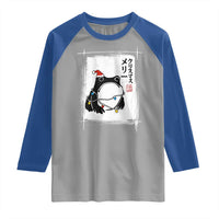 Funny Christmas Japanese Raglan Shirt Santa Frog Ukiyoe Art - Wonder Print Shop