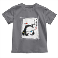 Funny Christmas Japanese Toddler T Shirt Santa Frog Ukiyoe Art - Wonder Print Shop