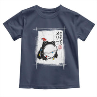 Funny Christmas Japanese Toddler T Shirt Santa Frog Ukiyoe Art - Wonder Print Shop