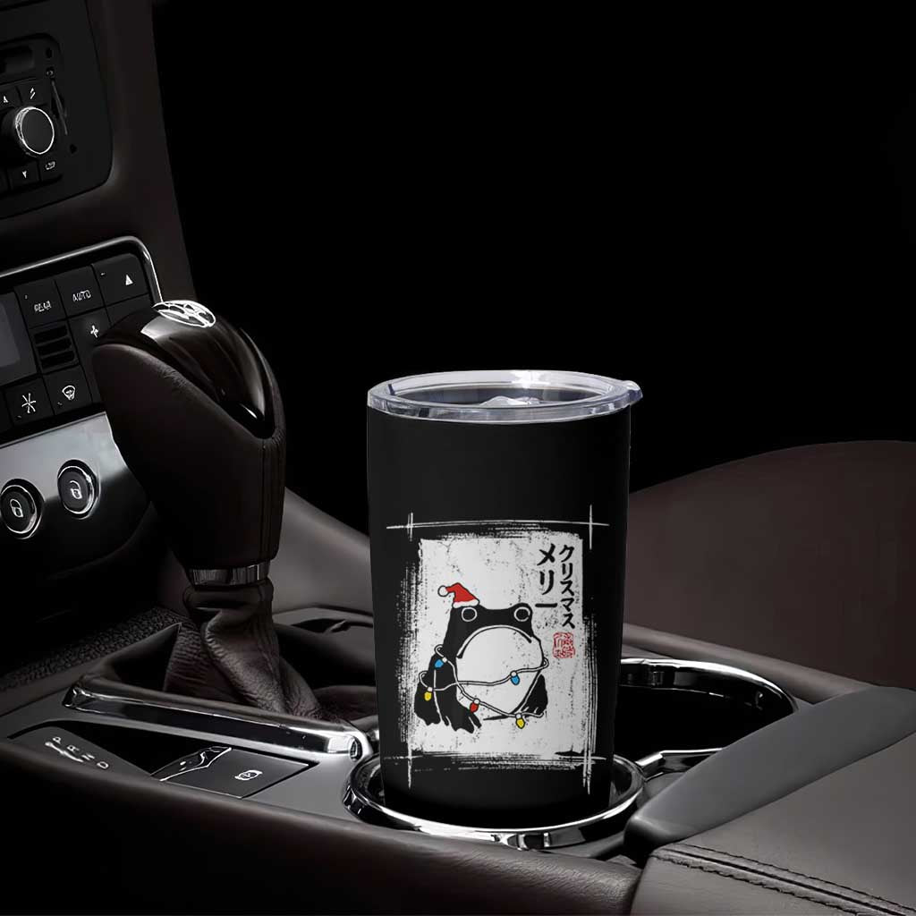 Funny Christmas Japanese Tumbler Cup Santa Frog Ukiyoe Art - Wonder Print Shop
