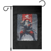 Christmas Samurai Santa Garden Flag Japanese Xmas Warrior Sword Katana - Wonder Print Shop
