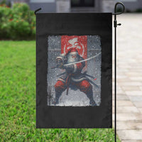 Christmas Samurai Santa Garden Flag Japanese Xmas Warrior Sword Katana - Wonder Print Shop