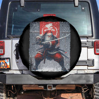 Christmas Samurai Santa Spare Tire Cover Japanese Xmas Warrior Sword Katana - Wonder Print Shop