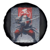 Christmas Samurai Santa Spare Tire Cover Japanese Xmas Warrior Sword Katana - Wonder Print Shop