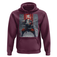 Christmas Samurai Santa Hoodie Japanese Xmas Warrior Sword Katana - Wonder Print Shop