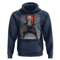 Christmas Samurai Santa Hoodie Japanese Xmas Warrior Sword Katana - Wonder Print Shop