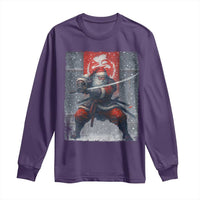 Christmas Samurai Santa Long Sleeve Shirt Japanese Xmas Warrior Sword Katana - Wonder Print Shop