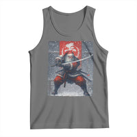 Christmas Samurai Santa Tank Top Japanese Xmas Warrior Sword Katana - Wonder Print Shop