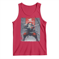 Christmas Samurai Santa Tank Top Japanese Xmas Warrior Sword Katana - Wonder Print Shop