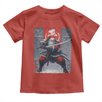 Christmas Samurai Santa Toddler T Shirt Japanese Xmas Warrior Sword Katana - Wonder Print Shop