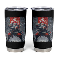 Christmas Samurai Santa Tumbler Cup Japanese Xmas Warrior Sword Katana - Wonder Print Shop