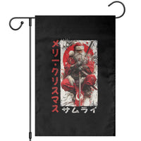 Christmas Samurai Santa Garden Flag Japanese Xmas Warrior Ukiyo-e Art - Wonder Print Shop