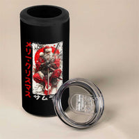 Christmas Samurai Santa 4 in 1 Can Cooler Tumbler Japanese Xmas Warrior Ukiyo-e Art - Wonder Print Shop