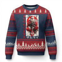 Xmas Samurai Santa Ugly Christmas Sweater Japanese Xmas Warrior Ukiyo-e Art - Wonder Print Shop