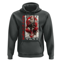 Christmas Samurai Santa Hoodie Japanese Xmas Warrior Ukiyo-e Art - Wonder Print Shop