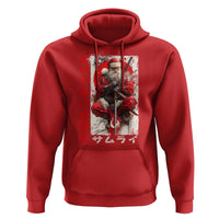 Christmas Samurai Santa Hoodie Japanese Xmas Warrior Ukiyo-e Art - Wonder Print Shop
