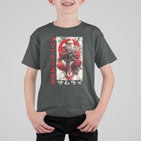 Christmas Samurai Santa T Shirt For Kid Japanese Xmas Warrior Ukiyo-e Art - Wonder Print Shop