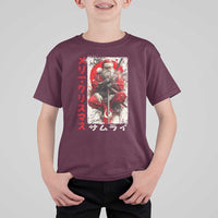 Christmas Samurai Santa T Shirt For Kid Japanese Xmas Warrior Ukiyo-e Art - Wonder Print Shop