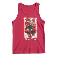 Christmas Samurai Santa Tank Top Japanese Xmas Warrior Ukiyo-e Art - Wonder Print Shop