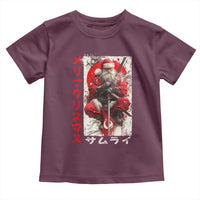 Christmas Samurai Santa Toddler T Shirt Japanese Xmas Warrior Ukiyo-e Art - Wonder Print Shop