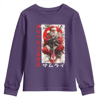 Christmas Samurai Santa Youth Sweatshirt Japanese Xmas Warrior Ukiyo-e Art - Wonder Print Shop