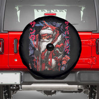 Christmas Cyberpunk Santa Spare Tire Cover Japanese Xmas Techwear Manga Anime - Wonder Print Shop