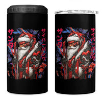 Christmas Cyberpunk Santa 4 in 1 Can Cooler Tumbler Japanese Xmas Techwear Manga Anime - Wonder Print Shop
