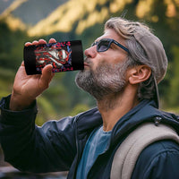 Christmas Cyberpunk Santa 4 in 1 Can Cooler Tumbler Japanese Xmas Techwear Manga Anime - Wonder Print Shop