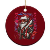 Christmas Cyberpunk Santa Ceramic Ornament Japanese Xmas Techwear Manga Anime - Wonder Print Shop