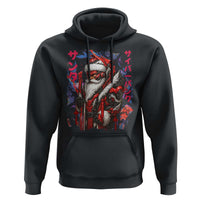 Christmas Cyberpunk Santa Hoodie Japanese Xmas Techwear Manga Anime - Wonder Print Shop