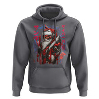 Christmas Cyberpunk Santa Hoodie Japanese Xmas Techwear Manga Anime - Wonder Print Shop