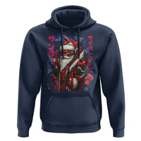 Christmas Cyberpunk Santa Hoodie Japanese Xmas Techwear Manga Anime - Wonder Print Shop