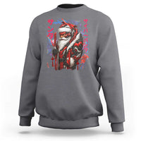 Christmas Cyberpunk Santa Sweatshirt Japanese Xmas Techwear Manga Anime - Wonder Print Shop