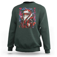 Christmas Cyberpunk Santa Sweatshirt Japanese Xmas Techwear Manga Anime - Wonder Print Shop