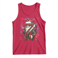 Christmas Cyberpunk Santa Tank Top Japanese Xmas Techwear Manga Anime - Wonder Print Shop