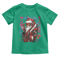 Christmas Cyberpunk Santa Toddler T Shirt Japanese Xmas Techwear Manga Anime - Wonder Print Shop