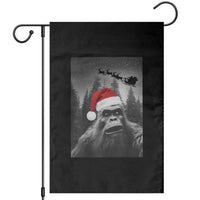 Funny Bigfoot Santas Sleigh Selfie Christmas Garden Flag - Wonder Print Shop